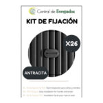 FIJACION CAÑIZO MALLA MIMBRE 26 UNIDADES - ANTRACITA