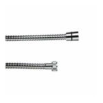 FLEXO BAÑO DUCHA 0,7MT DOBLE ENGATILLADO ACERO/LATON DUAL FL