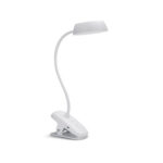 FLEXO SOBREMESA DONUT CLIP 3W 175LM 4000K BLANCA - 15000 HORAS