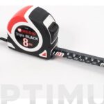 FLEXOMETRO TRIPLE BLACK 8 M X 25 MM - FONDO NEGRO IMPRESO EN BLANCO