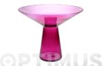 FLORERO FUCSIA MALAGA ECOGLASS - 20 CM