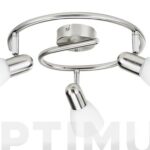 FOCO BURLAP E14 3 X 40 W MAX - 3 FOCOS NIQUEL