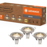 FOCO EMPOTRABLE SPOT ESSENTIAL NIQUEL 3 UNID - GU10 2,60W 230LM 2700K IP20