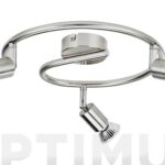 FOCO LIMBALI GU10 3 X 50 W MAX - 3 FOCOS NIQUEL