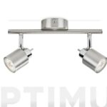 FOCO MERANTI GU10 2 X 35 W MAX - 2 FOCOS NIQUEL