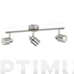 FOCO MERANTI GU10 3 X 35 W MAX - 3 FOCOS NIQUEL