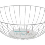 FRUTERO METALICO BLANCO - CICLO VERDE Ø 28 X 10CM