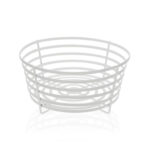 FRUTERO REDONDO METALICO - BLANCO MATE