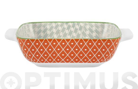 126_68f8dceac2958 FUENTE PORCELANA CUADRADA FULL DECORADO - 15 X 15 CM - Imagen 1