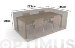 FUNDA MESA RECTANGULAR + 4 SILLAS VISON - 225 X 145 X H 90