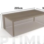 FUNDA MESA RECTANGULAR VISON - 205 X 105 X H 70