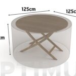 FUNDA MESA REDONDA VISON - 125 X 125 X H 70