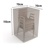 FUNDA SILLAS APILADAS VISON - 70 X 70 X H 110