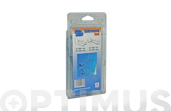 126_68fb31f638f25 GANCHO ESTANTERIA DOBLES A - 8 UDS - Imagen 1