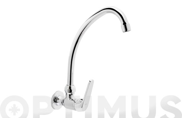 126_68fb4959ea125 GRIFO COCINA MONOMANDO PARED CAÑO ALTO 1 AGUA - SERIE GE2 - Imagen 1