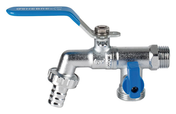 126_68fb498825aa3 GRIFO ESFERA JARDIN DOBLE INOX 316 TOMA PARA CANDADO - M-M 1/2" - 3/4" // 3-4" RACORD MANGUERA - Imagen 1