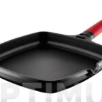 GRILL LISO INDUCTION MANGO DESMONTABLE ROJO