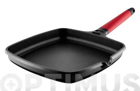 126_68fb4a3e7da17 GRILL LISO INDUCTION MANGO DESMONTABLE ROJO - Imagen 1