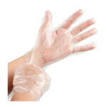 GUANTE DESECHABLE DE PLASTICO - 100 UNIDADES