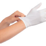 GUANTE DESECHABLE LATEX CON POLVO (100 UDS)