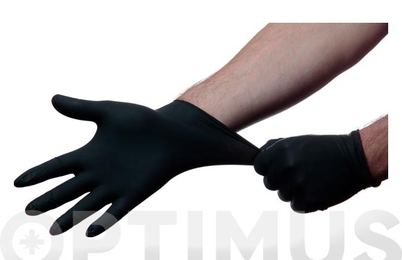 126_68fb4aff999d1 GUANTE DESECHABLE NITRILO NEGRO SIN POLVO (100 UDS) - Imagen 1