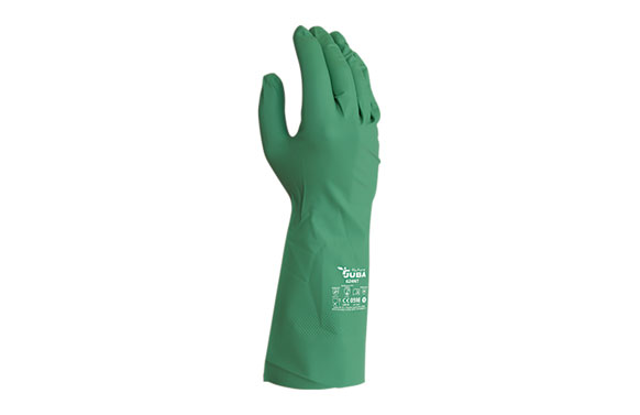126_68fb4b20d7bbe GUANTE DESECHABLE NITRILO VERDE BIODEGRADABLE - TALLA 7 - Imagen 1