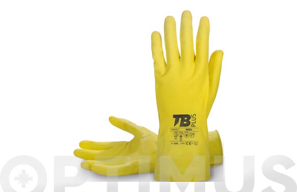 126_68fb4b25ba190 GUANTE LATEX AMARILLO FLOCADO - T 8/L, GROSOR: 0,45 MM, LONGITUD: 30 CM - Imagen 1
