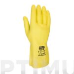 GUANTE LATEX AMARILLO FLOCADO MENAJE