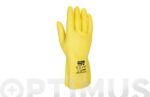 GUANTE LATEX AMARILLO FLOCADO MENAJE