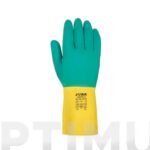 GUANTE LATEX BICOLOR FLOCADO