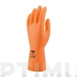 GUANTE LATEX NARANJA FLOCADO