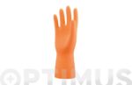 GUANTE LATEX NARANJA FLOCADO - Imagen 3