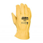 GUANTE PIEL FLOR VACUNO DRIVER AMARILLO - TALLA 9