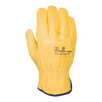 GUANTE PIEL FLOR VACUNO DRIVER AMARILLO 2A