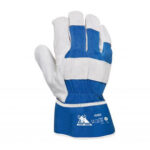 GUANTE PIEL SERRAJE VACUNO Y LONA TUFF REFORZADO PALMA - TALLA 10