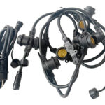 GUIRNALDA 10 X E27 IP44 7.5M EXTENSIBLE NEGRO - GUIRNALDA 10X E27 IP44 7.5M EXTENSIBLE NEGRO