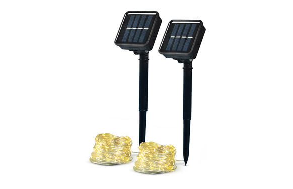 126_68fcabfdbeae8 GUIRNALDA CON PLACA SOLAR CINTIA PACKS 2 UNIDADES 12 METROS - 30 LM 2700K 8 MODOS - Imagen 1