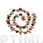 GUIRNALDA FRUTOS SECOS/ESTRELLAS 240 CM