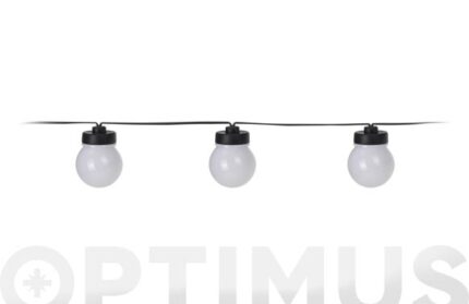 GUIRNALDA LED 20 LAMPARAS Ø 5 CM MICROLED - LUZ BLANCA 3M
