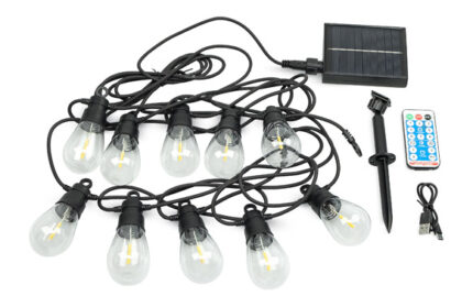 GUIRNALDA SOLAR LED DIANA 6,5 METROS - 200 LUMENES 2700K