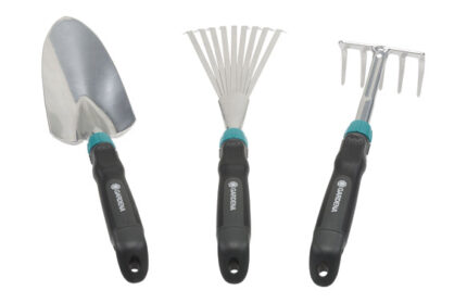 HERRAMIENTAS DE CULTIVO COMFORT - PALETIN, RASTRILLO Y ESCOBA