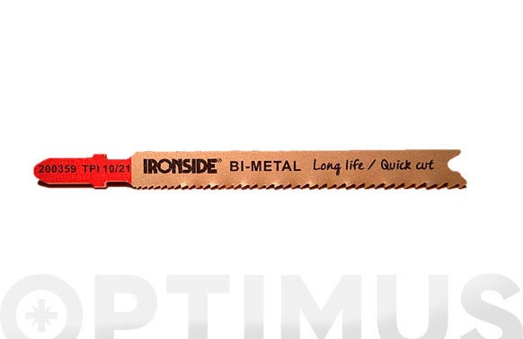 126_68fcae7b0cf96 HOJA SIERRA CALAR PARA METAL T123 XF 5 UDS - RECTO FINO. LOGITUD 100 MM - Imagen 1