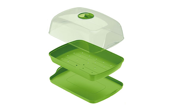 126_68fcaf773fb1e HUERTO TABLA CON CUPULA 39 CM ANTRACITA - CAPACIDAD 3,6 LITROS - Imagen 1