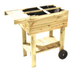 HUERTO URBANO MADERA ELEVADO PRUNELLA - 80/60X40X78,5 CM