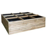 HUERTO URBANO MADERA HORIZON BASIL - 120X120X36 CM