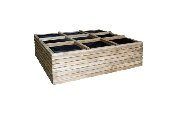 126_68fcaf9717be5 HUERTO URBANO MADERA HORIZON BASIL - 120X120X36 CM - Imagen 1