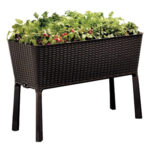HUERTO URBANO POLIPROPILENO EASY GROW RATAN - 114X49X75,7 CM