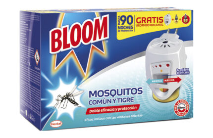 INSECTICIDA ELECTRICO MOSQUITOS COMÚN Y TIGRE BLOOM - DIFUSOR + 2 RECAMBIOS