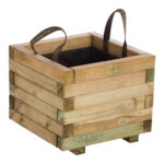 JARDINERA DE MADERA CUADRADA BAROQUE 28 L - 40 X 40 X 33 CM