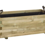 JARDINERA DE MADERA RECTANGULAR 141L BAROQUE - 110X50X38 CM